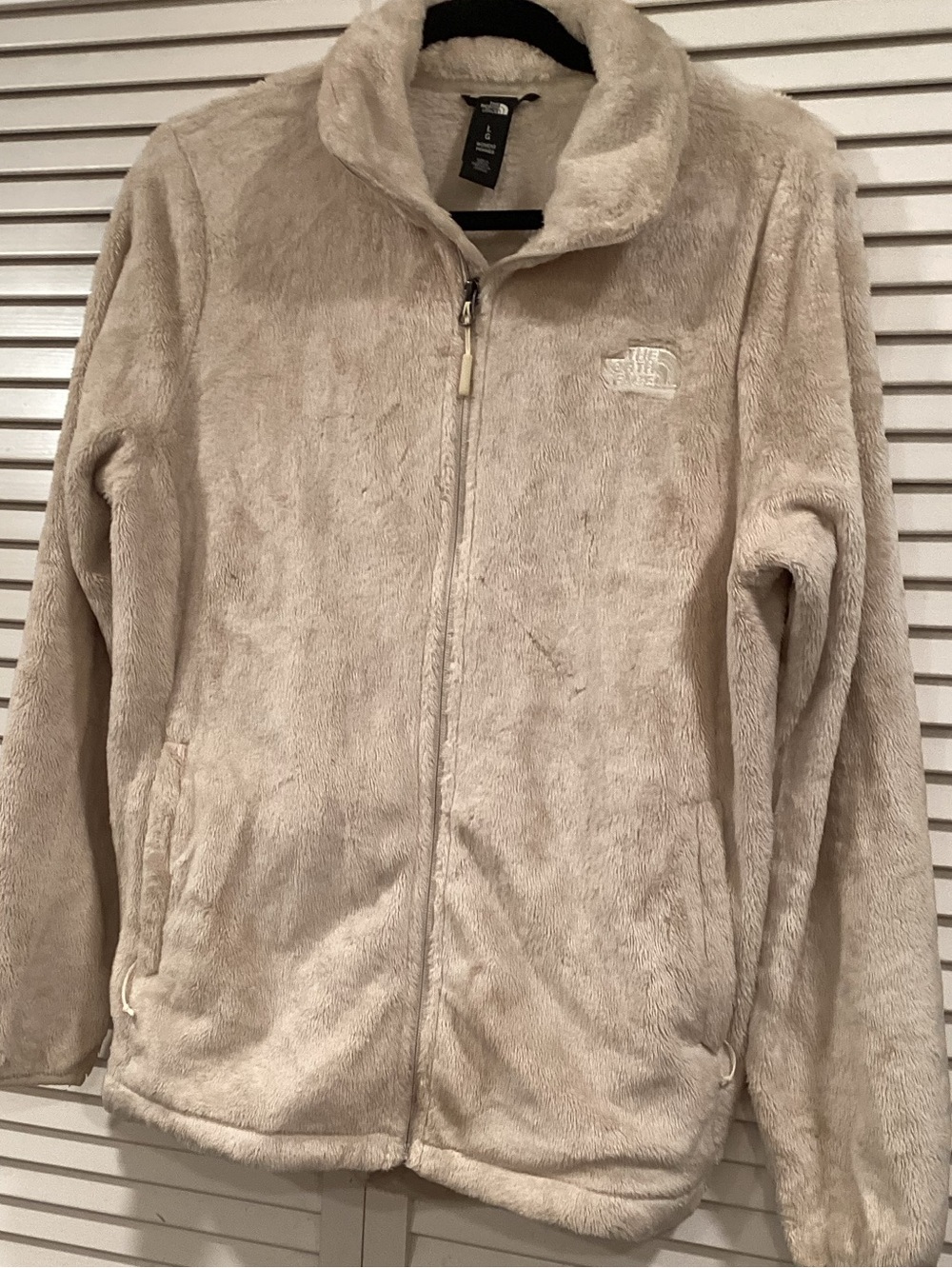 The North Face Women's Cream Teddy Fleece Full-Zip Jacket